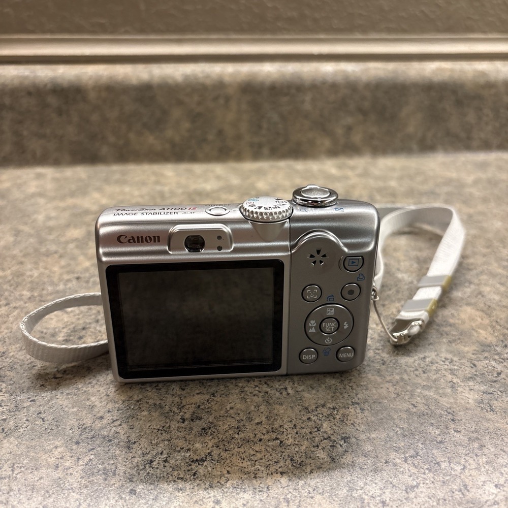 Canon PowerShot A1100 IS 12.1MP Digital Camera silver MINT COND+ Stand & Mem Car - Picture 5 of 13